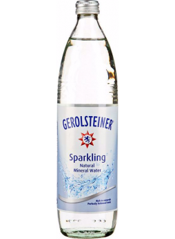 Минеральная вода GEROLSTEINER газированная в стеклянной бутылке, 0,75 л