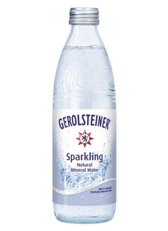 Минеральная вода GEROLSTEINER газированная в стекле, 0,33л оптом