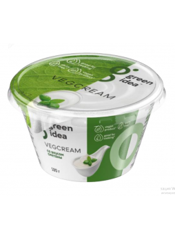 Крем со вкусом сметаны Vegcream Green idea 180г