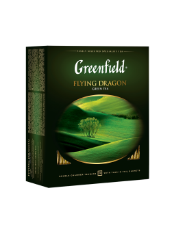 Greenfield Чай зеленый Flying Dragon, 100x2г