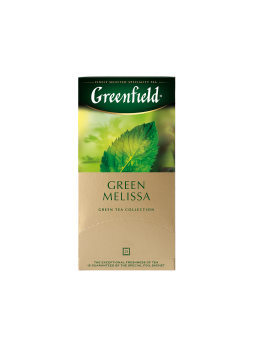 Greenfield Чай зеленый с мятой и мелиссой Green Melissa, 25x1,5г