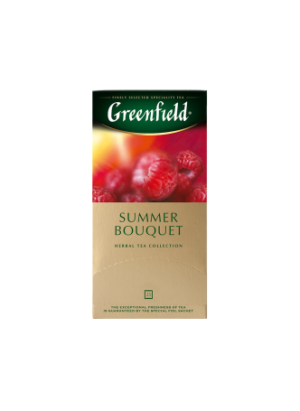 Greenfield Чай фруктово-ягодно-травяной Summer Bouquet, 25x2г