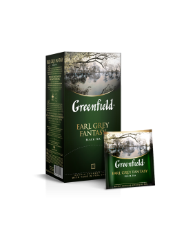 Greenfield Чай черный цейлонский байховый с ароматом бергамота Earl Grey Fantasy саше 25*2г