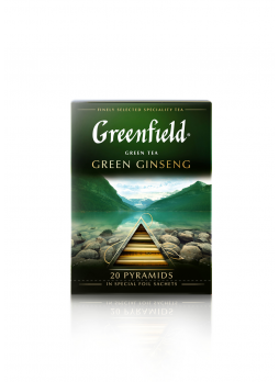 Greenfield Чай зеленый с женьшенем Green Ginseng, 20x1,8г