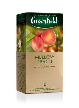 Greenfield Чай зеленый с ароматом персика и цедрой мандарина Peach mellow 25*1,8г