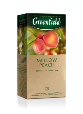 Greenfield Чай зеленый с ароматом персика и цедрой мандарина Peach mellow 25*1,8г оптом