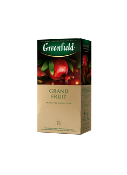 Greenfield Чай черный с ароматом граната и растительными компонентами Grand Fruit, 25x1,5г