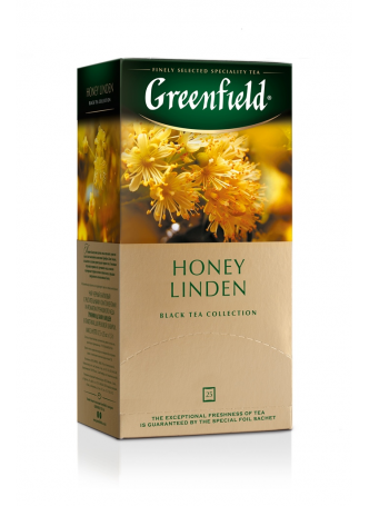 Greenfield Чай черный с растительными компонентами и ароматом гречишного меда Honey Linden 25пак.