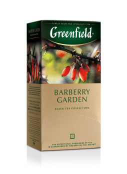 Greenfield Чай черный с ягодами и ароматом барбариса Barberry garden 25пак.