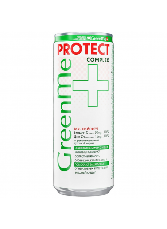 Газированный напиток GreenMe Plus Protect с витамином С и цинком, 0,33л оптом