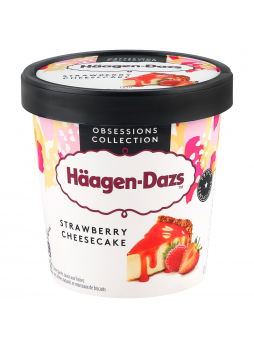 Мороженое HAAGEN-DAZS Клубничный чизкейк пломбир, 400 г