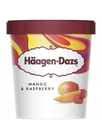 Мороженое Haage-Dazs Манго малина пломбир 400г оптом