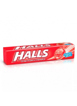 Леденцы HALLS со вкусом клубники, 25г