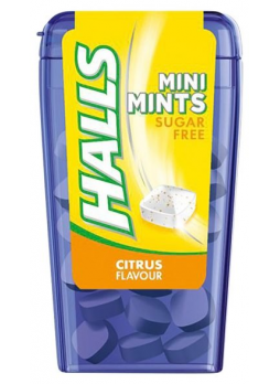 Леденцы цитрусовый пунш Mini Mints HALLS, 12,5 г