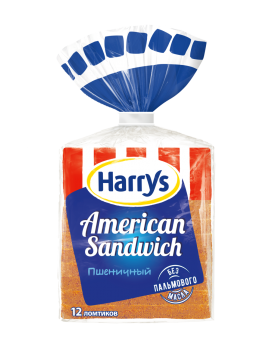 Хлеб Harry's (Harrys) American Sandwich Сандвичный пшеничный в нарезке 470 г