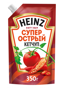 Heinz Кетчуп томатный супер острый 350г