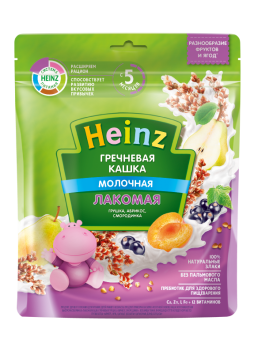 Каша Heinz Лакомая молочная кукурузная тыква-чернослив-морковь 170г