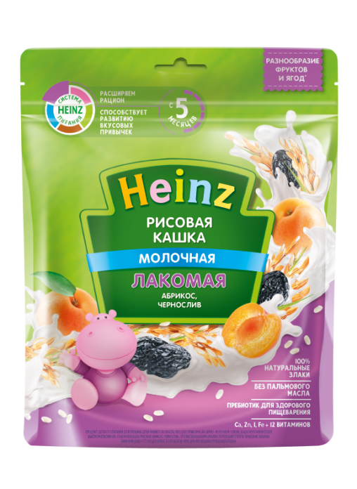 Каша heinz кукурузная с молоком