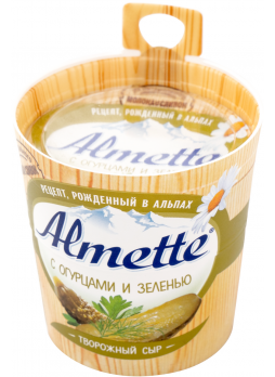 Сыр творожный Альметте с огурцами и зеленью 60% 150г