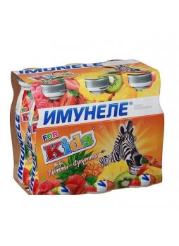 Напиток кисломолочный ИМУНЕЛЕ For kids Тутти-фрутти 100г