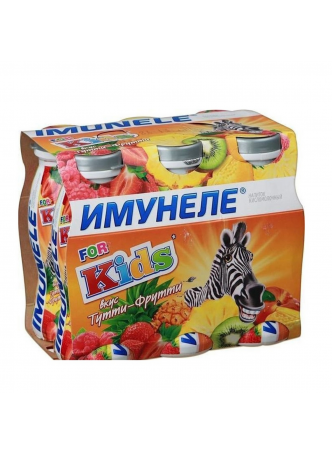 Напиток кисломолочный ИМУНЕЛЕ For kids Тутти-фрутти 100г оптом