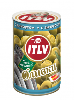 Оливки с анчоусом ITLV, 314мл