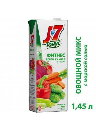 Нектар овощной J7 Тонус, 1,45л