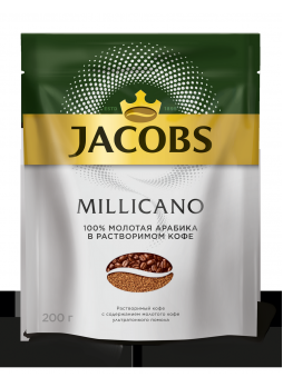 Кофе молотый в растворимом Jacobs Millicano, 200 г