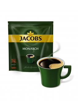 JACOBS Monarch Кофе растворимый сублимированный 500г