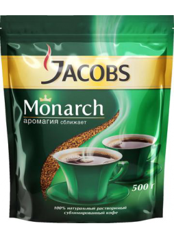 Кофе JACOBS MONARCH растворимый сублимированный, 500г