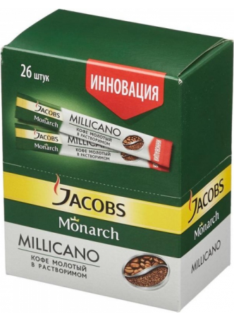 Кофе JACOBS MILLICANO растворимый, 1,8 г оптом