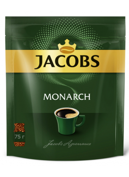 Кофе Jacobs Monarch натуральный растворимый сублимированный, 75г