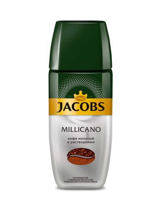 Кофе JACOBS Monarch Millicano молотый в растворимом пакет, 150г оптом