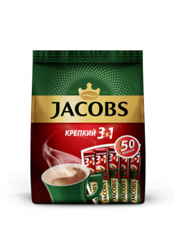 Кофе JACOBS 3в1 Крепкий, 600г