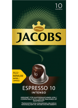 Кофе в капсулах JACOBS Espresso 10 Intenso, 10шт