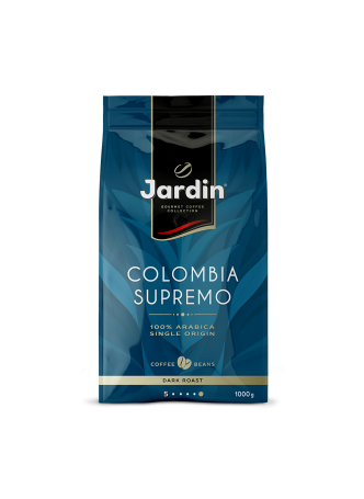 Jardin Кофе в зернах натуральный жареный Colombia Supremo 1кг оптом