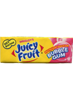 Жевательная резинка JUICY FRUIT Bubble gum, 13,8г
