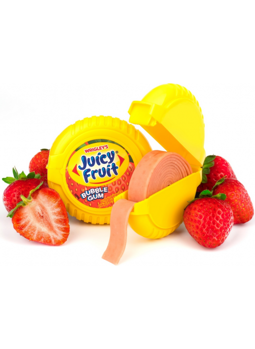 Жевательная резинка JUICY FRUIT Клубничная лента, 30г оптом из