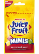 Жевательная резинка Juicy Fruit Minis без сахара с ароматом яблока, клубники и фруктов, 13.8г оптом