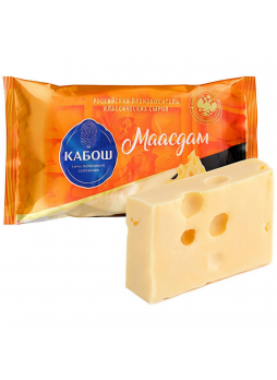 Сыр КАБОШ Маасдам 45%, 250 г БЗМЖ