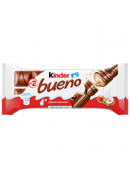 Вафли Kinder Bueno в молочном шоколаде, 43г