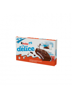 Пирожное бисквитное Kinder® Delice, покрытое какао-глазурью, с молочной начинкой, 39гх4шт.