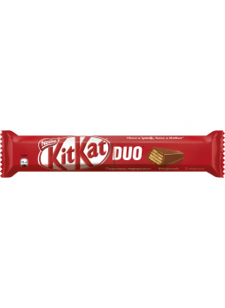 Батончик Nestle KitKat Duo молочный шоколад с хрустящей вафлей, 58 г