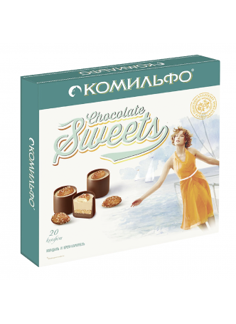 Набор конфет Комильфо миндаль и крем-карамель 232 г оптом