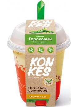 Питьевой суп-пюре KONKES Гороховый, 300 г