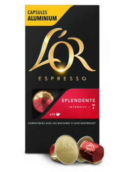 Кофе в капсулах L'OR Espresso Splendente, 10 капсул для кофемашин Nespresso