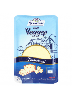 Сыр полутвердый LA PAULINA Чеддер 48% бзмж, 400 г