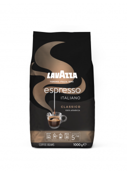 Кофе в зернах LAVAZZA натуральный жареный Caffe Espresso 1кг
