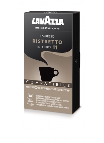 Кофе в капсулах LAVAZZA Espresso Ristretto для кофемашин Nespresso 10 шт оптом