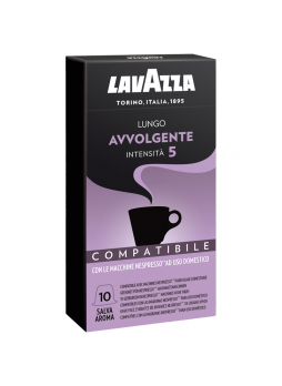 Кофе в капсулах LAVAZZA Lungo Avvolgente для кофемашин Nespresso 10 шт